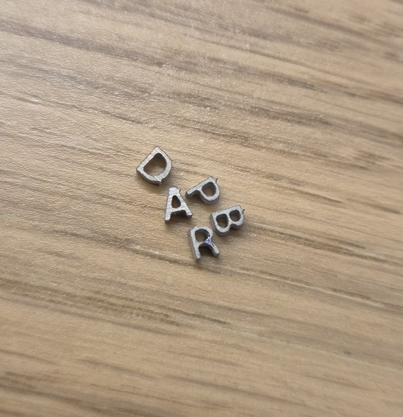 Vattenskärning små bokstäver